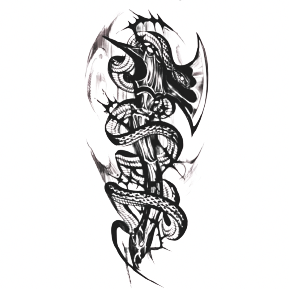 Karanlık Hükümdar Orta Boy Yarı Kalıcı Dövme MY138