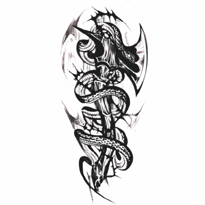 Karanlık Hükümdar Orta Boy Yarı Kalıcı Dövme MY138