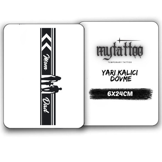 Miras Figürlü Şerit Yarı Kalıcı Dövme MY261
