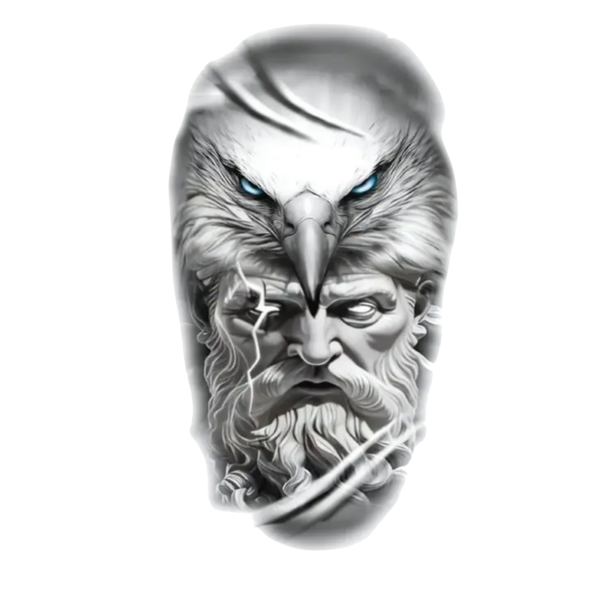 Zeus&Aetios Figürlü Orta Boy Geçici Dövme G290 MyTattoo