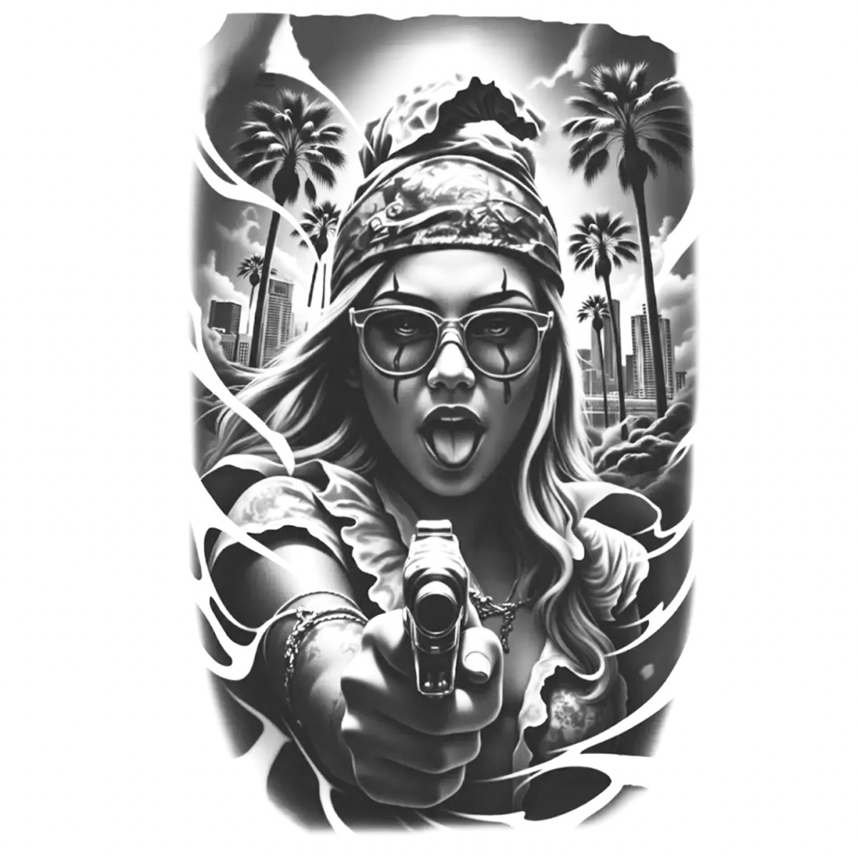 Bad Blood Figürlü Orta Boy Yarı Kalıcı Dövme MY209 MyTattoo