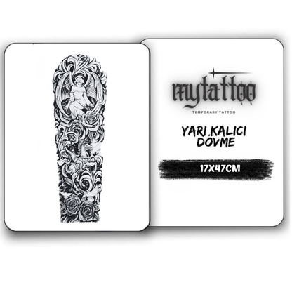 Muhafızın Koruyucusu Figürlü Kol Kaplama Yarı Kalıcı Dövme MY274 MyTattoo