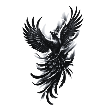 Anka Orta Boy Yarı Kalıcı Dövme MY246 MyTattoo