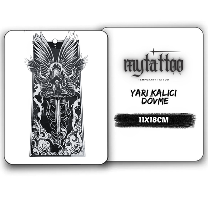 Şövalye Orta Boy Yarı Kalıcı Dövme MY240 MyTattoo