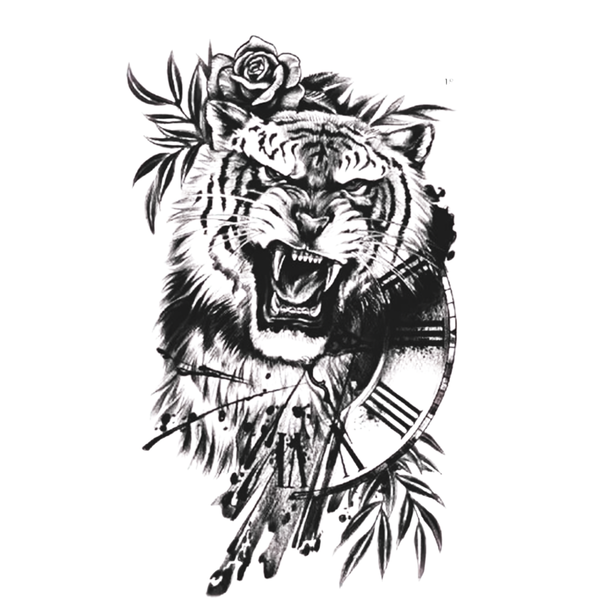 Zamanın Pençesinde Orta Boy Yarı Kalıcı Dövme MY137 MyTattoo