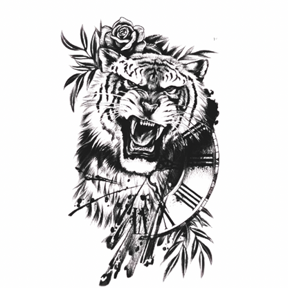 Zamanın Pençesinde Orta Boy Yarı Kalıcı Dövme MY137 MyTattoo
