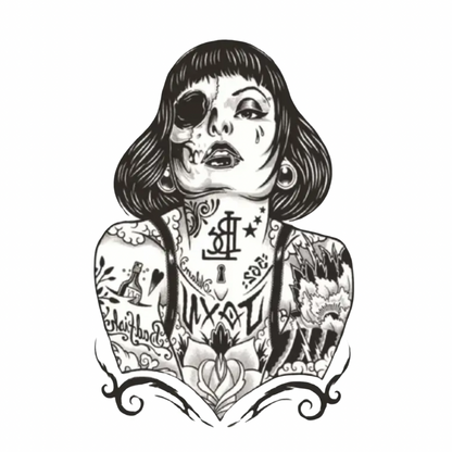 Dark Muse Orta Boy Geçici Dövme G297 MyTattoo