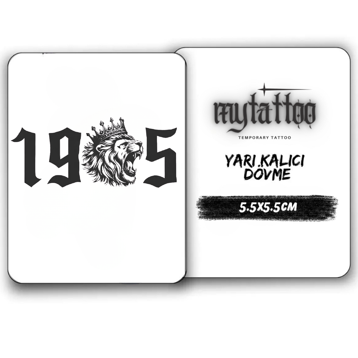 1905 Galatasaray Figürlü Minimal Yarı Kalıcı Dövme MY233 MyTattoo