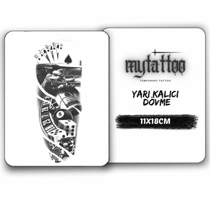 Zar&Para Figürlü Orta Boy Yarı Kalıcı Dövme MY210 MyTattoo