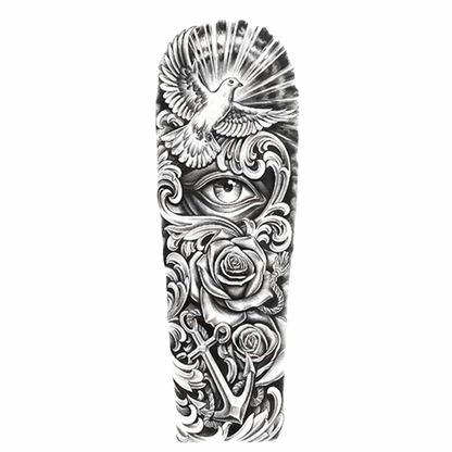 Ruhani Uyanış Figürlü Kol Kaplama Yarı Kalıcı Dövme-MY128 MyTattoo