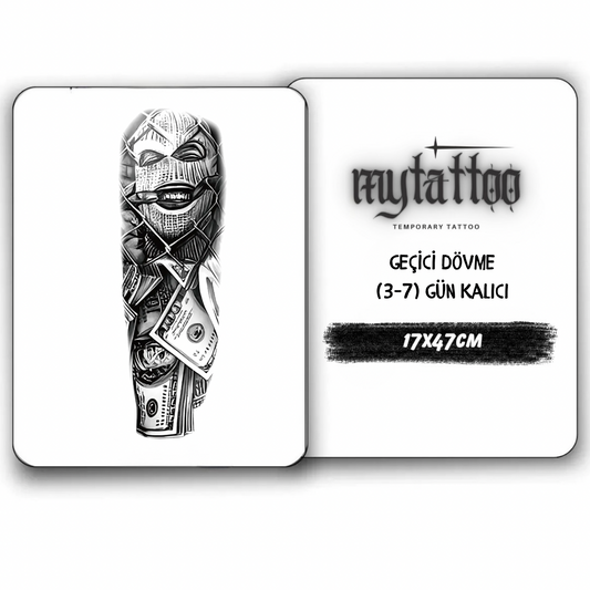 Haydut&Para Kol Kaplama Geçici Dövme G286 MyTattoo