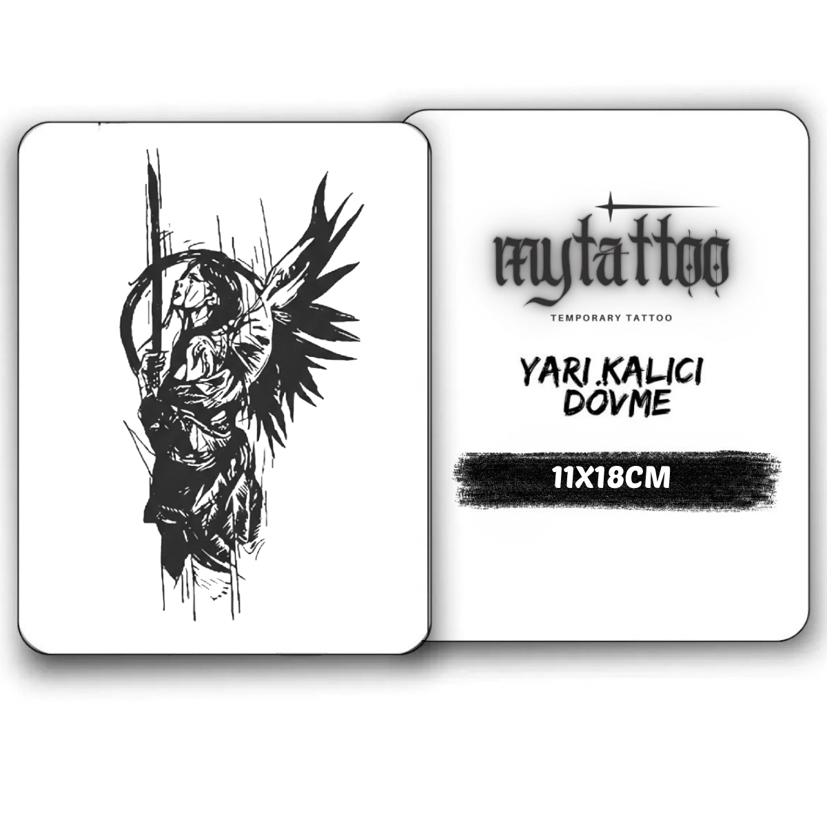 Son Dua Figürlü Orta Boy Yarı Kalıcı Dövme MY197 MyTattoo