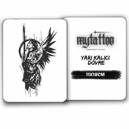 Son Dua Figürlü Orta Boy Yarı Kalıcı Dövme MY197 MyTattoo