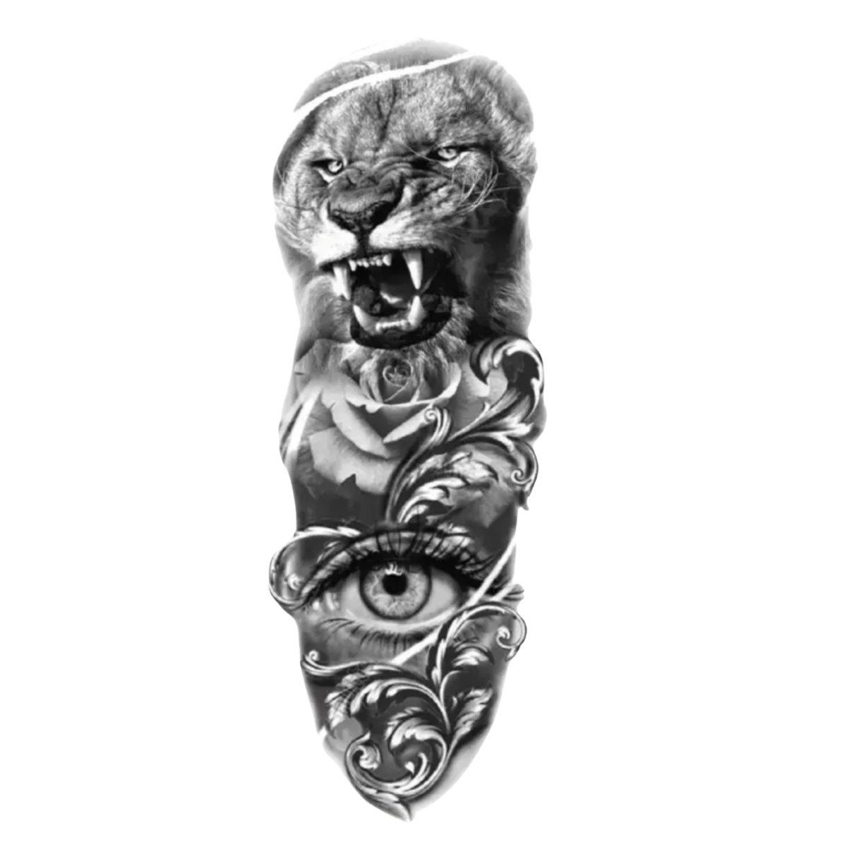 Kralın Gücü Kol Kaplama Geçici Dövme G310 MyTattoo