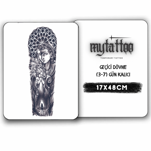 Sessiz Dua Geçici Kol Kaplama Dövme G336 MyTattoo
