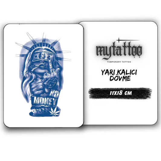 No Money Yarı Kalıcı Dövme 1 Ay Kalıcı