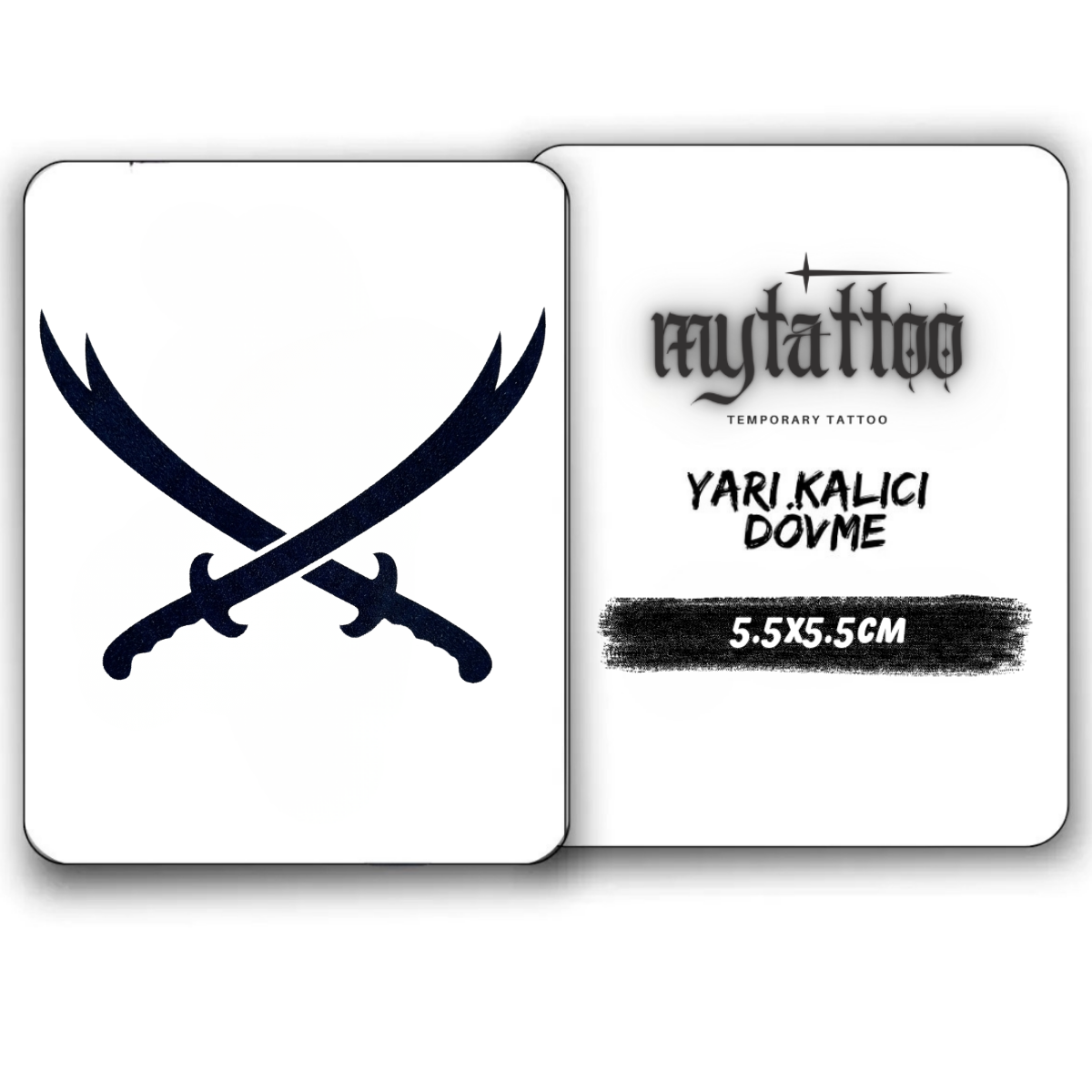 Zülfikar'ın Gücü Minimal Boy Yarı Kalıcı Dövme MY254 MyTattoo