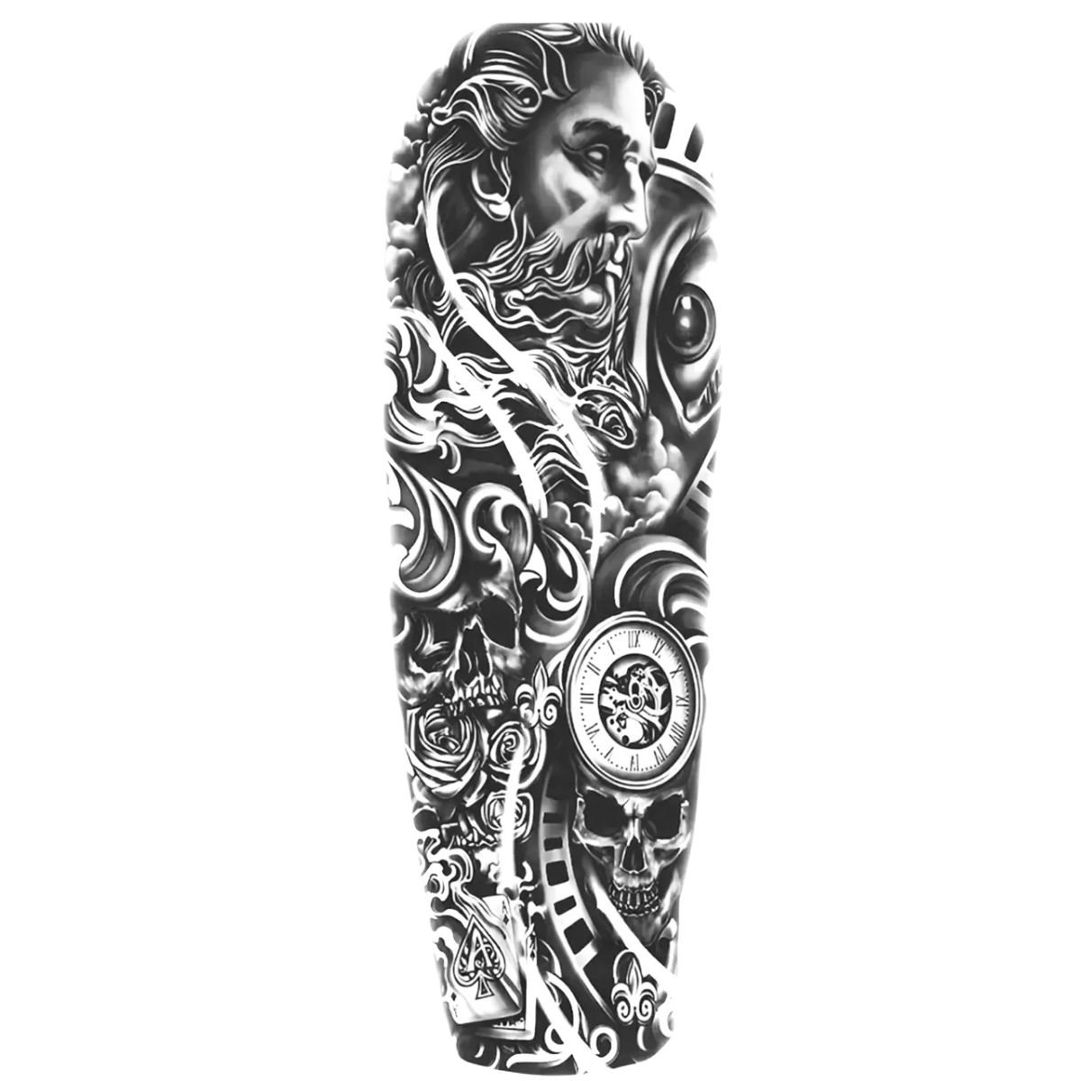 Ebedi Zamanın Efendisi Kol Kaplama Yarı Kalıcı Dövme MY153 MyTattoo
