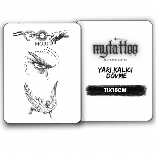 Momento Vivere Figürlü Orta Boy Yarı Kalıcı Dövme MY188 MyTattoo