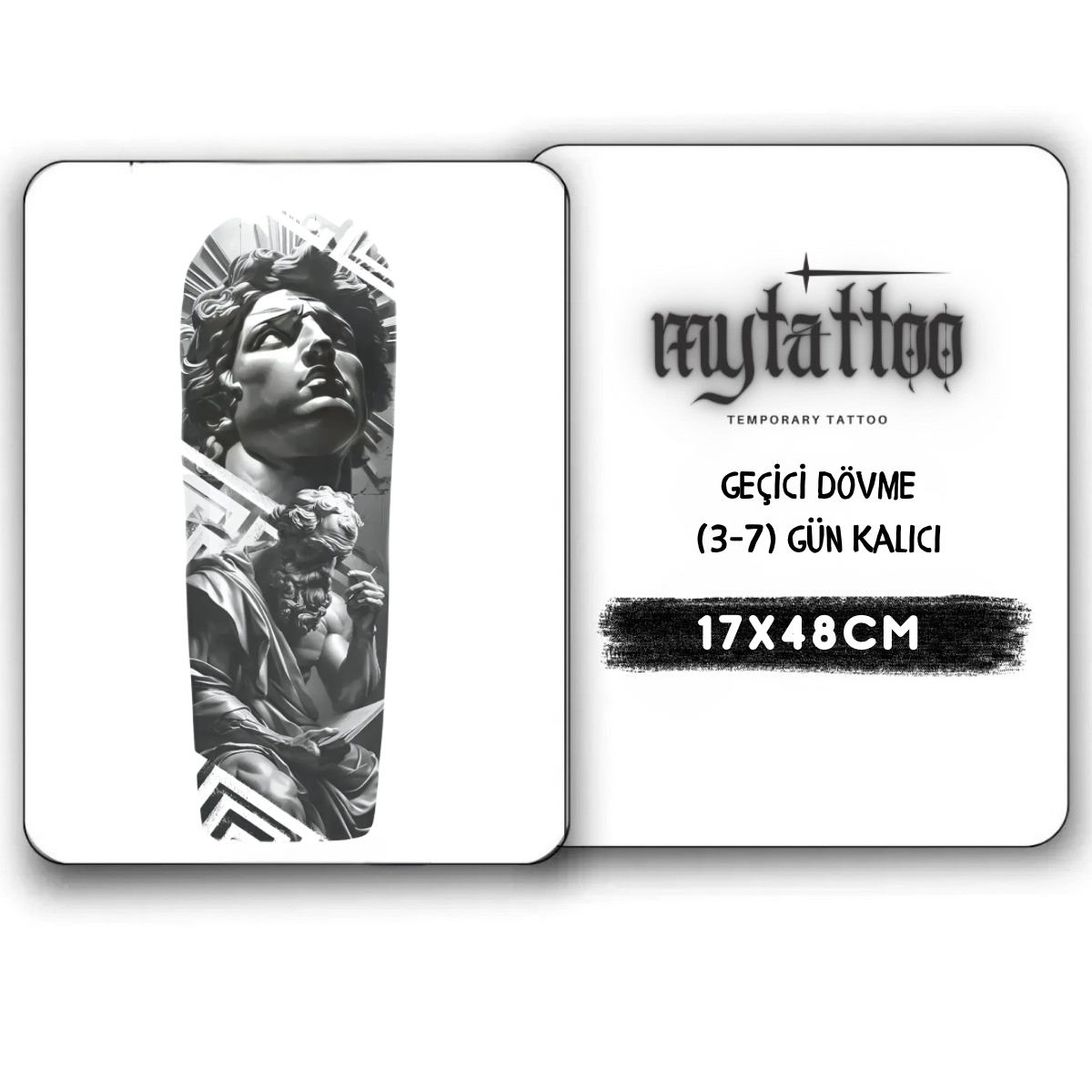 Antik Muhafız Kol Kaplama Geçici Dövme G338 MyTattoo