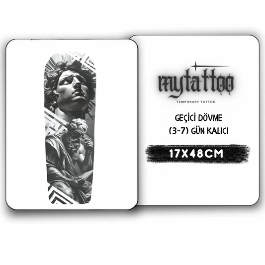Antik Muhafız Kol Kaplama Geçici Dövme G338 MyTattoo
