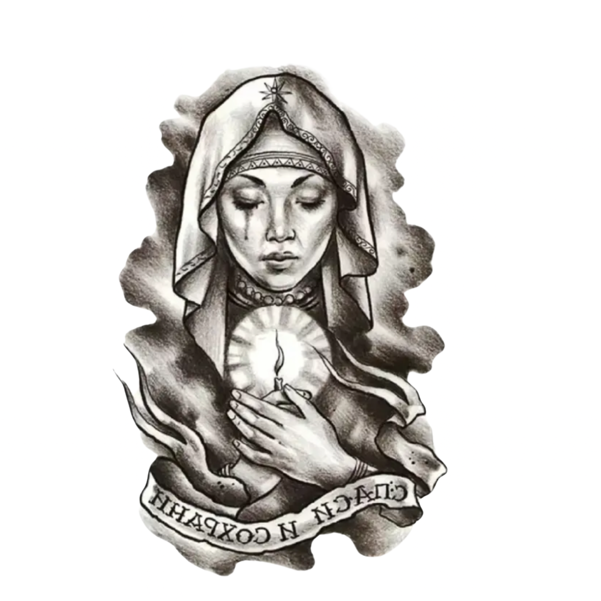 Zamanın Annesi Figürlü Orta Boy Geçici Dövme G300 MyTattoo