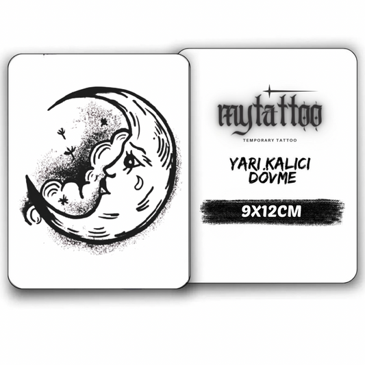 Ağlayan Gece Küçük Boy Yarı Kalıcı Dövme MY152
