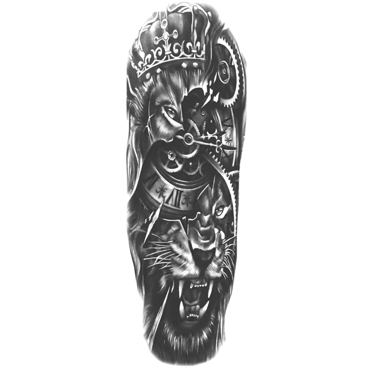 Kralın Vakti Kol Kaplama Yarı Kalıcı Dövme MY166 MyTattoo