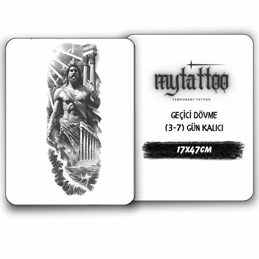 Antik jesus Figürlü Kol Kaplama Geçici Dövme G287 MyTattoo