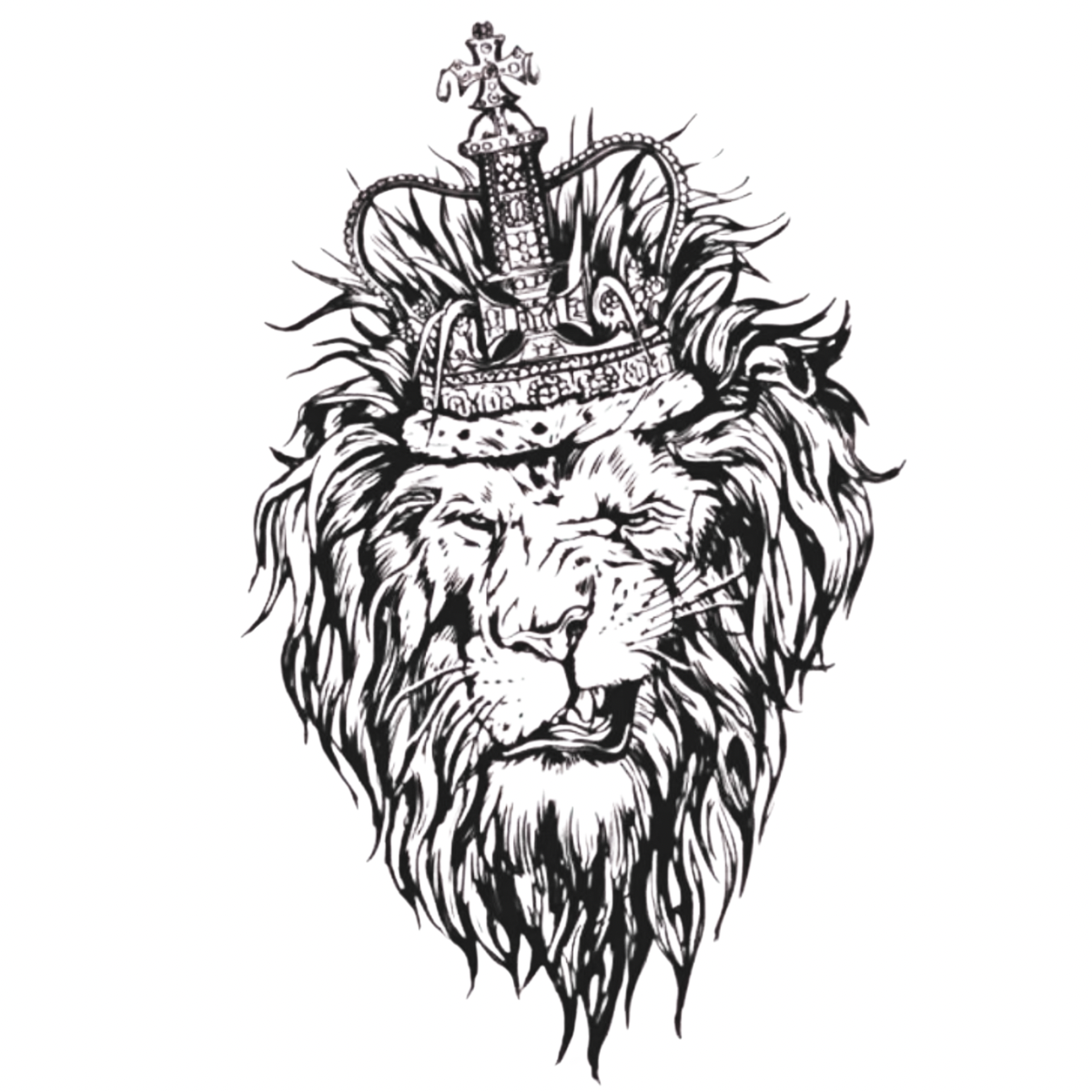 Kralın Siniri Orta Boy Yarı Kalıcı Dövme MY135 MyTattoo