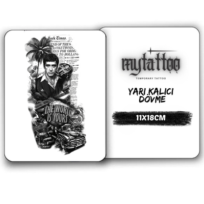 Monta'nın Mirası Orta Boy Yarı Kalıcı Dövme MY248 MyTattoo
