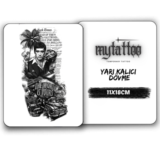 Monta'nın Mirası Orta Boy Yarı Kalıcı Dövme MY248