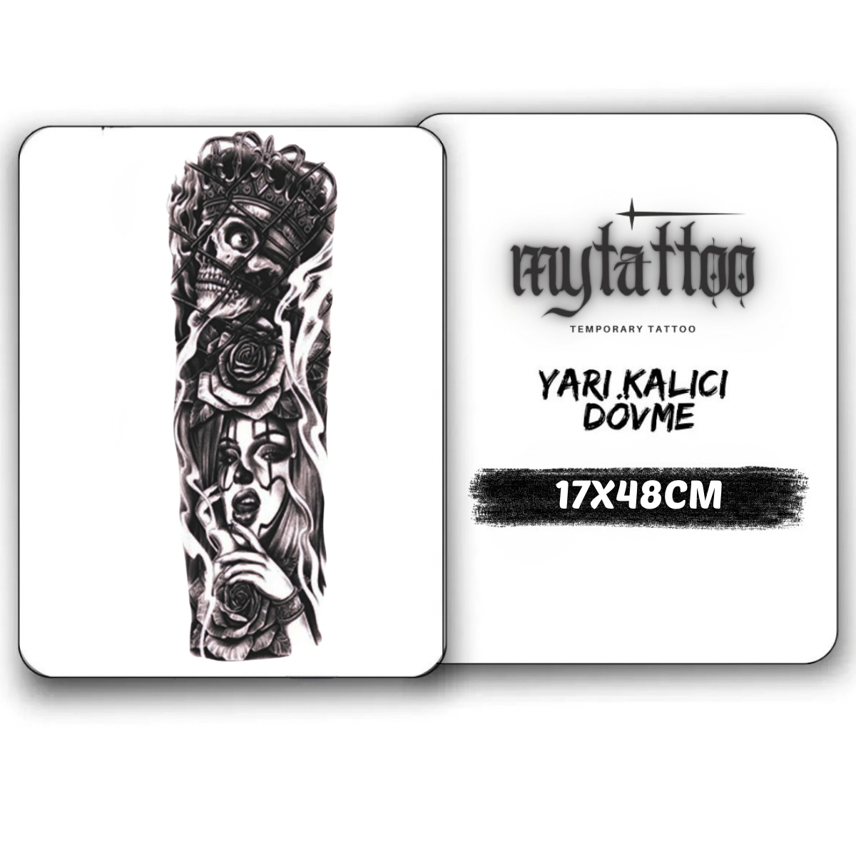 Ölümcül Cazibe Kol Kaplama Yarı Kalıcı Dövme MY131 MyTattoo