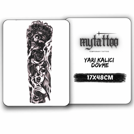 Ölümcül Cazibe Kol Kaplama Yarı Kalıcı Dövme MY131 MyTattoo