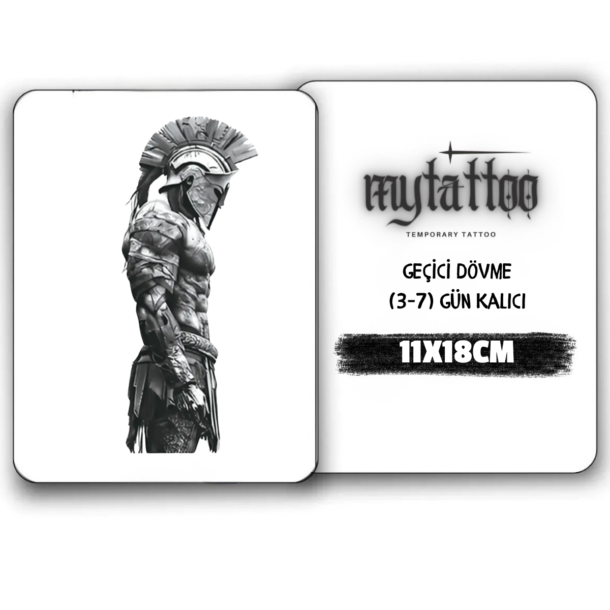 Son Savaşçı Figürlü Orta Boy Geçici Dövme G306 MyTattoo