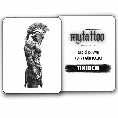 Son Savaşçı Figürlü Orta Boy Geçici Dövme G306 MyTattoo