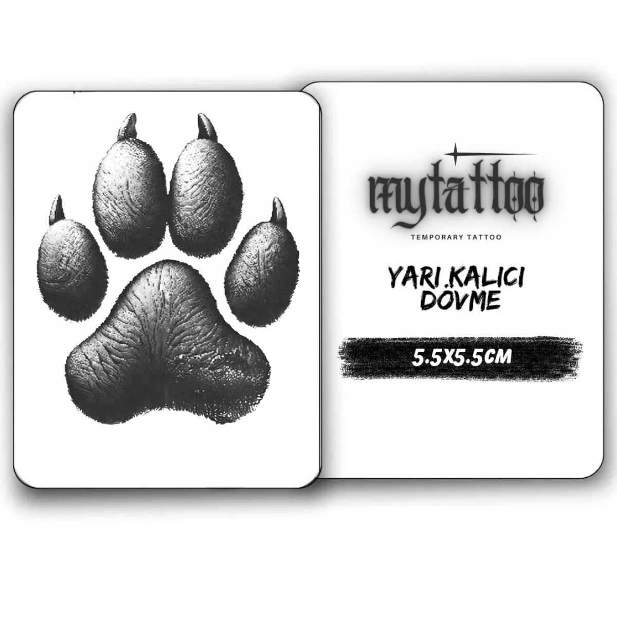 Patili Dostlar Minimal Boy Yarı Kalıcı Dövme MY229 MyTattoo