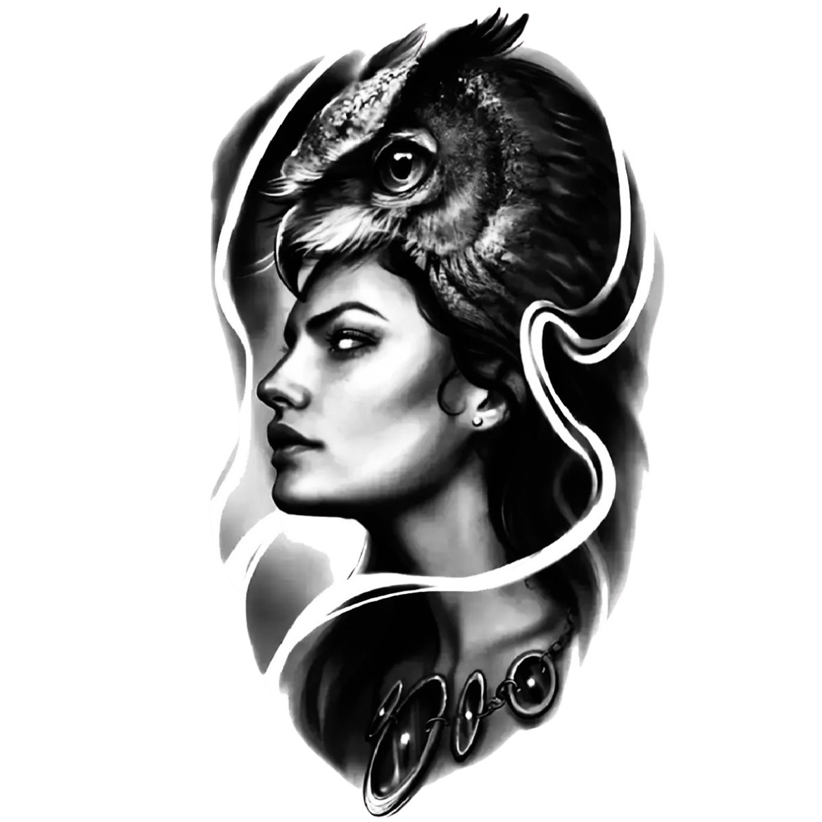 Gölgelerin Kraliçesi Orta Boy Yarı Kalıcı Dövme MY207 MyTattoo