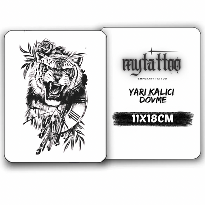 Zamanın Pençesinde Orta Boy Yarı Kalıcı Dövme MY137 MyTattoo