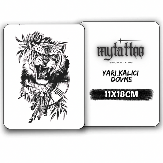 Zamanın Pençesinde Orta Boy Yarı Kalıcı Dövme MY137 MyTattoo