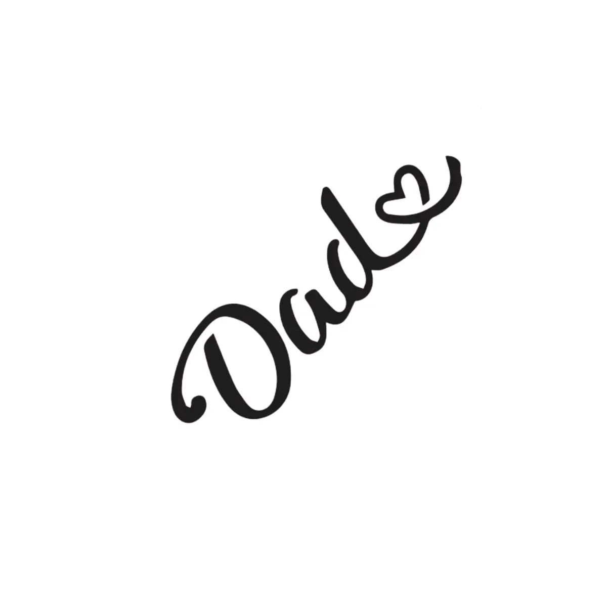 Dad(Baba) Yazı Fügürlü minimal Yarı Kalıcı Dövme-MY3 MyTattoo