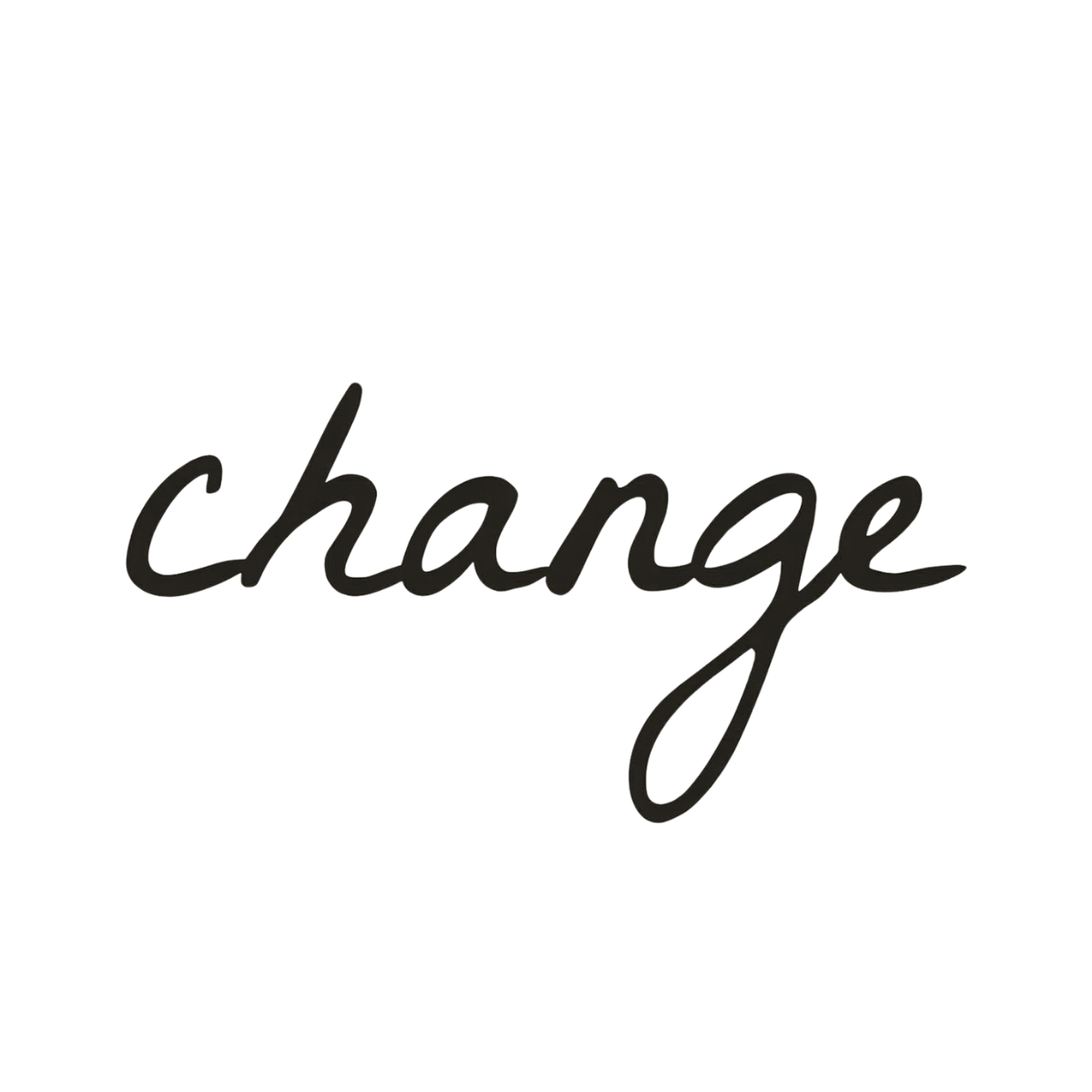 Change(Değiştirmek) Yazı Figürlü Minimal Yarı Kalıcı Dövme-MY17 MyTattoo