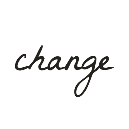Change(Değiştirmek) Yazı Figürlü Minimal Yarı Kalıcı Dövme-MY17 MyTattoo